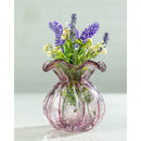 Vaso de Vidro Italy Rosa Claro 10cm x 11cm - Wolff