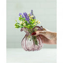 Vaso de Vidro Italy Rosa Claro 10cm x 11cm - Wolff