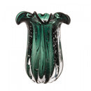 Vaso de Vidro Italy Verde Esmeralda 18cm x 21cm - Wolff