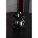 Vaso de Vidro Italy Verde Esmeralda e Dourado 10cm x 11cm - Wolff