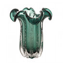 Vaso de Vidro Italy Verde Esmeralda 19cm x 24cm - Wolff