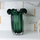 Vaso de Vidro Italy Verde Esmeralda 19cm x 24cm - Wolff