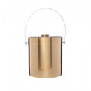 Balde de Gelo de Aço Inox Dourado Old Fashioned - Wolff