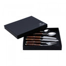 Conjunto 6 Talheres de Aço Inox com Cabo de Bambu - Wolff