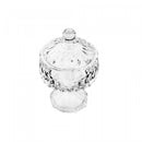 Potiche Decorativo de Cristal com Pé Louise 14cm x 23cm - Wolff