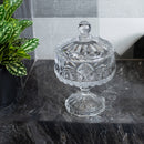 Potiche Decorativo de Cristal com Pé Louise 14cm x 23cm - Wolff