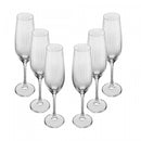 Jogo 6 Taças de Champagne De Cristal Ecológico Bohemia Columba Optic 260Ml - Wolff