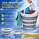 Balde Dobrável Retrátil Flexível 10L Silicone  Com Alça
