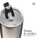 Copo Térmico de Aço Inox Parede Dupla com Tampa 600ml - Wolff