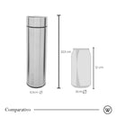 Garrafa Térmica de Aço Inox com Termômetro em LED 500ml - Wolff