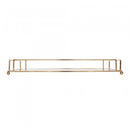 Conjunto 2 Bandejas Decorativas de Metal Dourada 36cm x 20cm x 5cm/34cm x 16cm x 4cm - Wolff