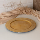Sousplat de Plástico Dourado 25cm - Wolff