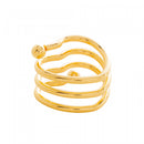 Conjunto 4 Anéis para Guardanapos de Metal Coração Dourado 4cm x 4cm x 4cm - Wolff