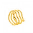 Conjunto 4 Anéis para Guardanapos de Metal Coração Dourado 4cm x 4cm x 4cm - Wolff