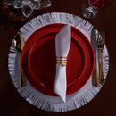 Conjunto 4 Anéis para Guardanapos de Metal Coração Dourado 4cm x 4cm x 4cm - Wolff