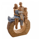 Figura Decorativa de Resina Família 18cm x 8cm x 27cm - Wolff