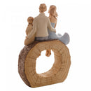 Figura Decorativa de Resina Família 18cm x 8cm x 27cm - Wolff