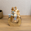 Figura Decorativa de Resina Família 18cm x 8cm x 27cm - Wolff