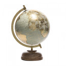 Globo Decorativo de Plástico e Madeira 12cm x 20cm x 30cm - Wolff