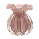 Vaso Italy 10cm x 11cm Rosa Leitoso Vidro - Wolff