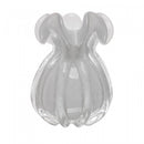 Vaso Italy 13cm x 17cm Branco Leitoso Vidro - Wolff