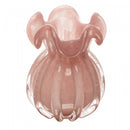 Vaso Italy 13cm x 17cm Rosa Leitoso Vidro - Wolff