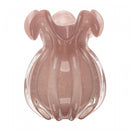 Vaso Italy 13cm x 17cm Rosa Leitoso Vidro - Wolff