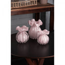 Vaso Italy 13cm x 17cm Rosa Leitoso Vidro - Wolff