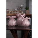 Vaso Italy 13cm x 17cm Rosa Leitoso Vidro - Wolff