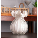Vaso Italy 13cm x 17cm Nude Leitoso Vidro - Wolff