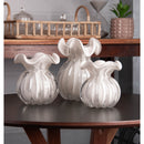 Vaso Italy 13cm x 17cm Nude Leitoso Vidro - Wolff