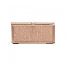 Porta-Joias Toscana 10cm x 11cm x 5,5cm Dourado Metal - Wolff