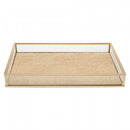 Bandeja Decorativa Toscana 30cm x 20cm x 3cm Dourada Metal - Wolff
