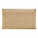 Bandeja Decorativa Toscana 30cm x 20cm x 3cm Dourada Metal - Wolff