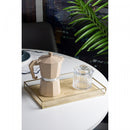 Bandeja Decorativa Toscana 30cm x 20cm x 3cm Dourada Metal - Wolff