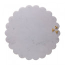 Tábua Redonda Giratória Decorativa New Bee 30,5cm x 3,5cm Mármore - Wolff