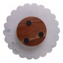 Tábua Redonda Giratória Decorativa New Bee 30,5cm x 3,5cm Mármore - Wolff