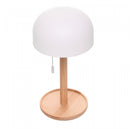 Luminária de Mesa Led 3 Tons Usb Stella Branca Bambu - Wolff