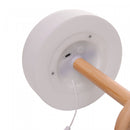Luminária de Mesa Led 3 Tons Usb Stella Branca Bambu - Wolff
