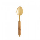 Conjunto 6 Talheres de Aço Inox com Cabo de Bambu Dourado - Wolff