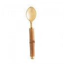 Conjunto 6 Talheres de Aço Inox com Cabo de Bambu Dourado - Wolff