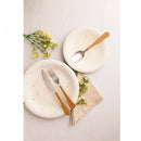 Conjunto 6 Facas para Mesa de Aço Inox com Cabo em Plástico Amadeirado Milão 24cm - Wolff