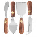 Conjunto 4 Peças para Queijo New Bee 17,5cm x 4cm Aço Inox - Wolff