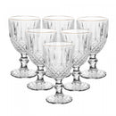 Conjunto 6 Taças de Água com Fio de Ouro Greek 320ml Vidro - Wolff