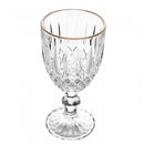 Conjunto 6 Taças de Água com Fio de Ouro Greek 320ml Vidro - Wolff