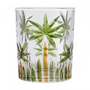 Conjunto 6 Copos Baixos Palm Tree Handpaint 340ml Cristal Ecológico Wolff