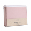 Jogo de Cama Saphira Queen Toque 300 Fios Rosa Microfibra - Lyor
