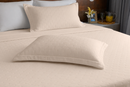 Fronha Saphira 50cm x 70cm Toque 300 Fios Bege Microfibra - Lyor