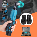 Chave de Catraca Elétrica 12V 3/8" Bivolt com 2 Baterias Recarregáveis + Kit de Soquetes