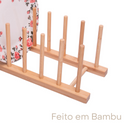 Escorredor de Pratos Nature 30cm X 12cm X 12cm Bambu - Lyor